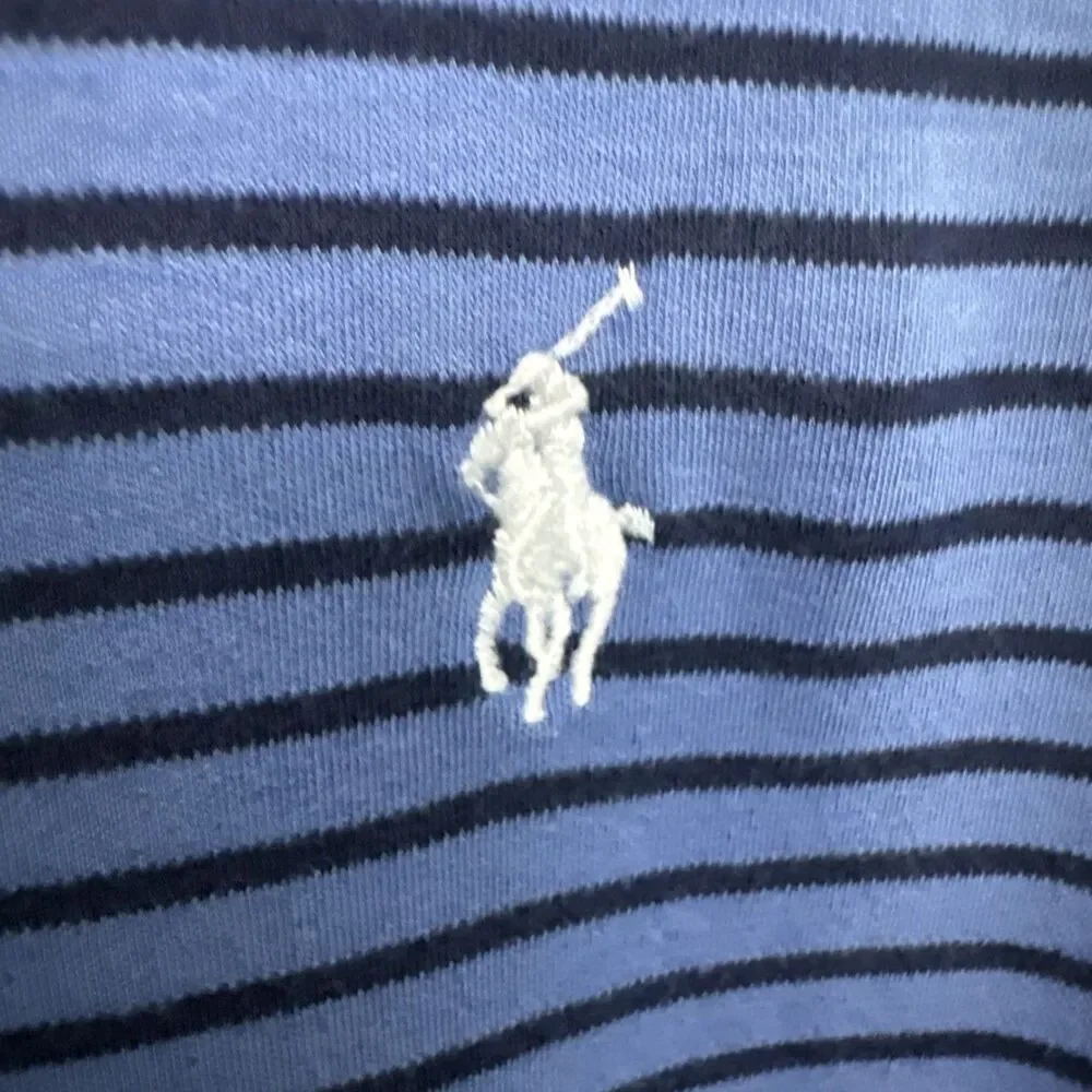 Polo Ralph Lauren polo shirt men xl Striped blue cotton
